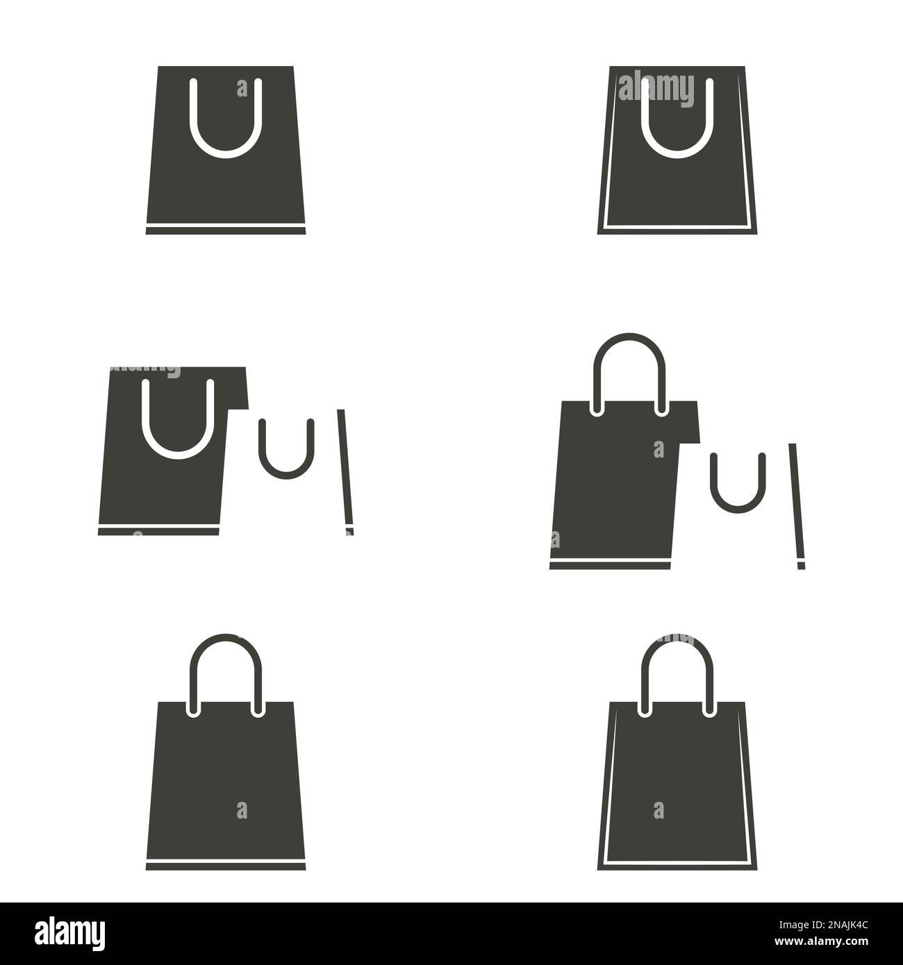 Set of objects on the theme of shopping bag Stock Vector Image & Art ...