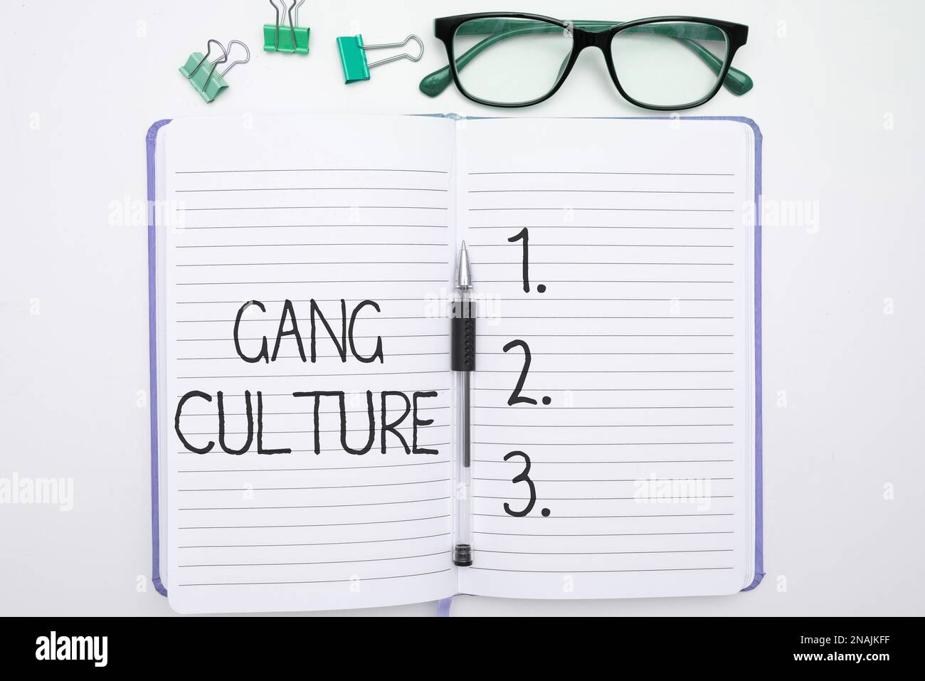 Handwriting text Gang Culture. Word Written on particular organization ...