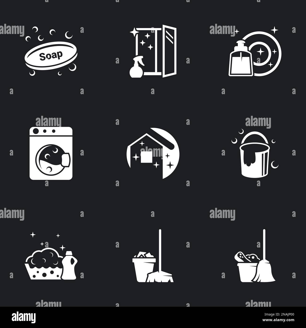 Icons For Theme House Cleaning Black Background Stock Vector Image icons-for-theme-house-cleaning-black-background-stock-vector-image