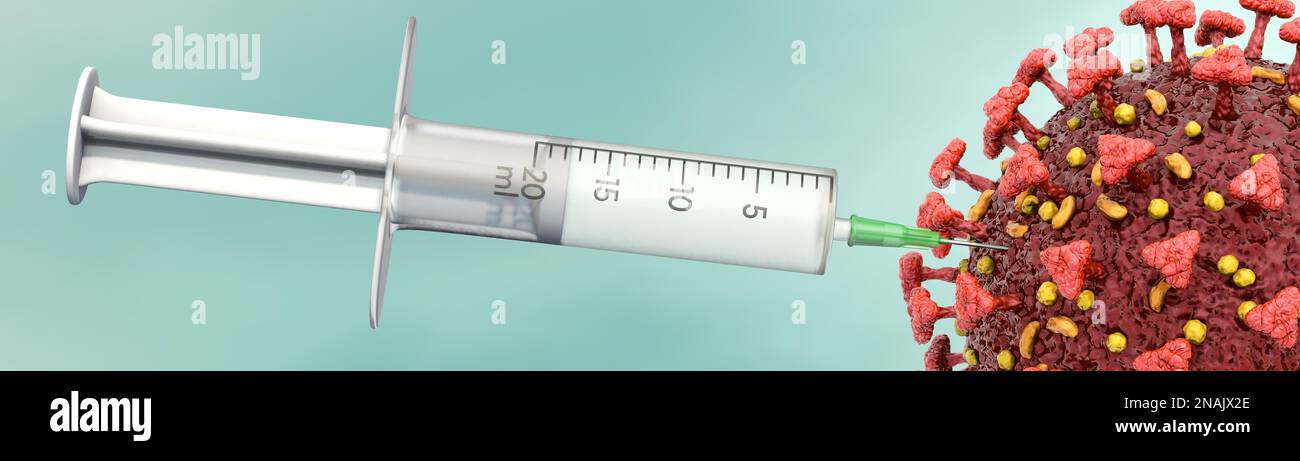 A vaccine against the coronavirus Stock Photo