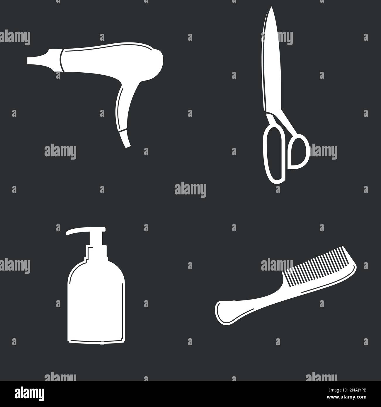Personal hygiene illustration Black and White Stock Photos & Images - Alamy