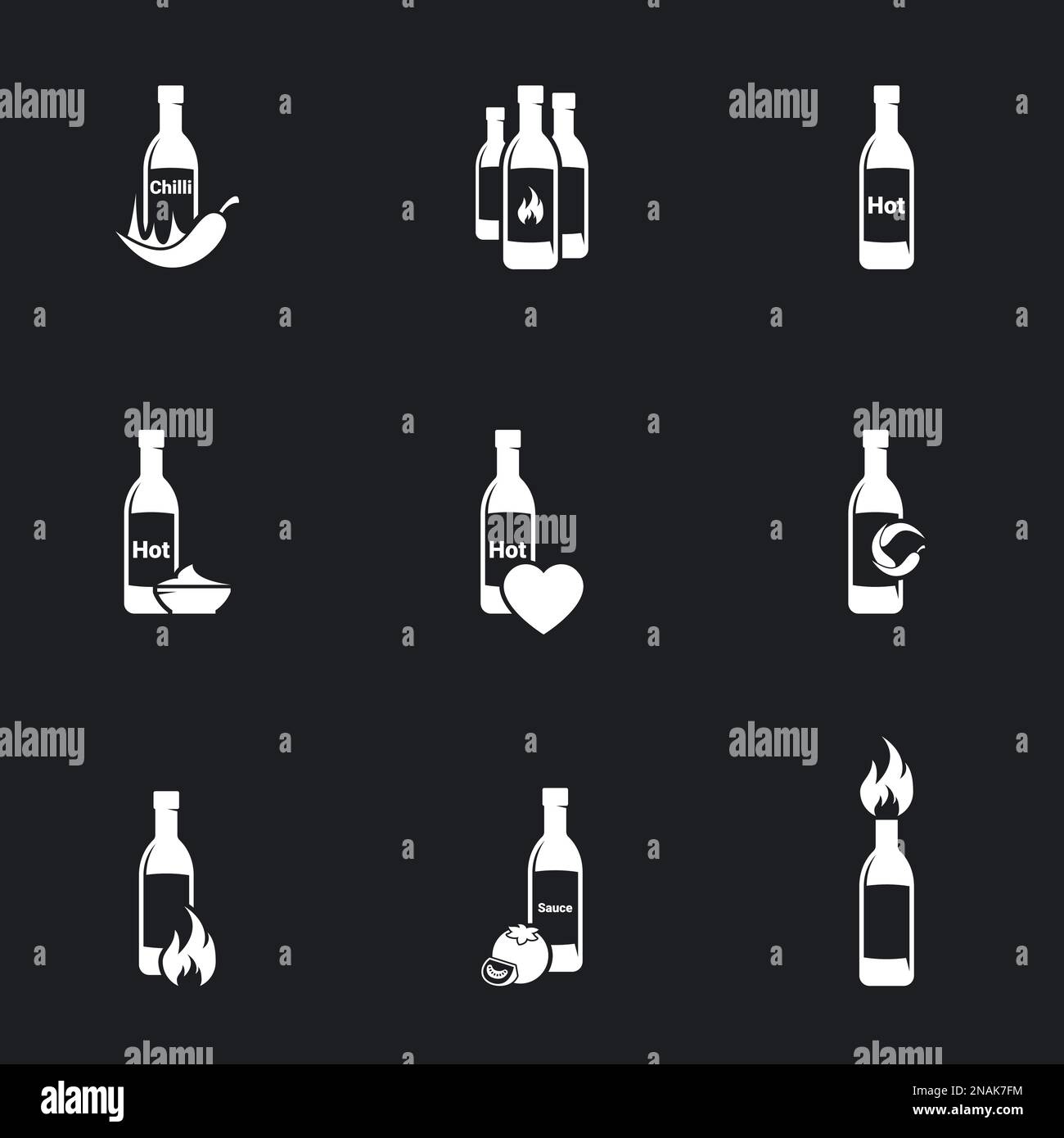 Icons For Theme Spicy Sauce Black Background Stock Vector Image Art icons-for-theme-spicy-sauce-black-background-stock-vector-image-art