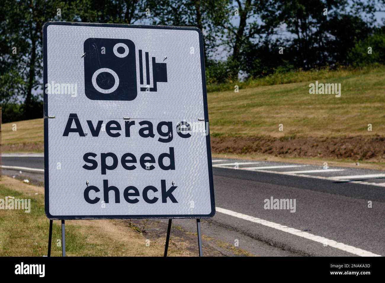 A road sign tells drivers they are entering a section of motorway which