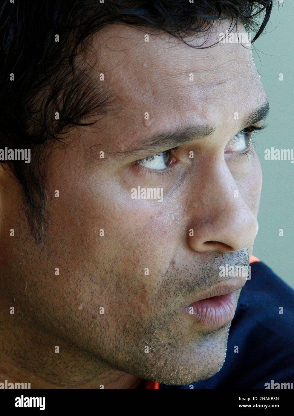 Sachin Tendulkar of India takes part in the team's training at the MCG ...