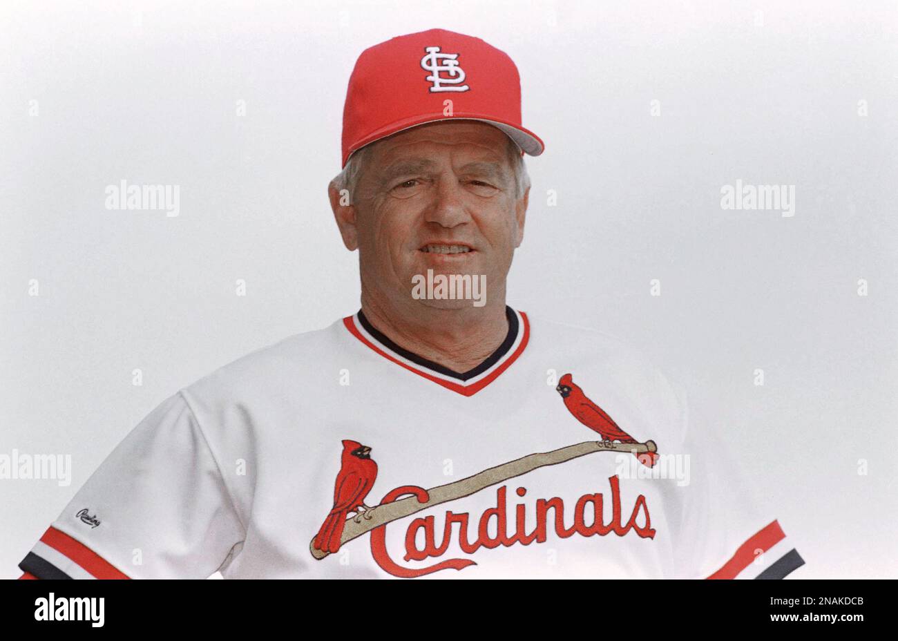 Men’s Ozzie Smith St. Louis Cardinals 2024 City Connect Whitey Herzog Patch Vapor Premier Limited Red Gold Jersey V2all Stitched