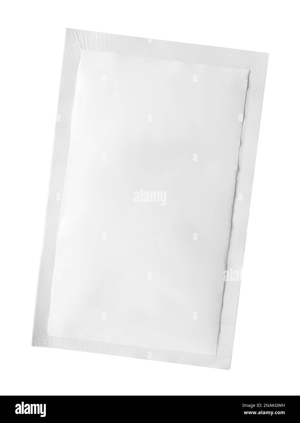 One blank medicine sachet isolated on white Stock Photo Alamy