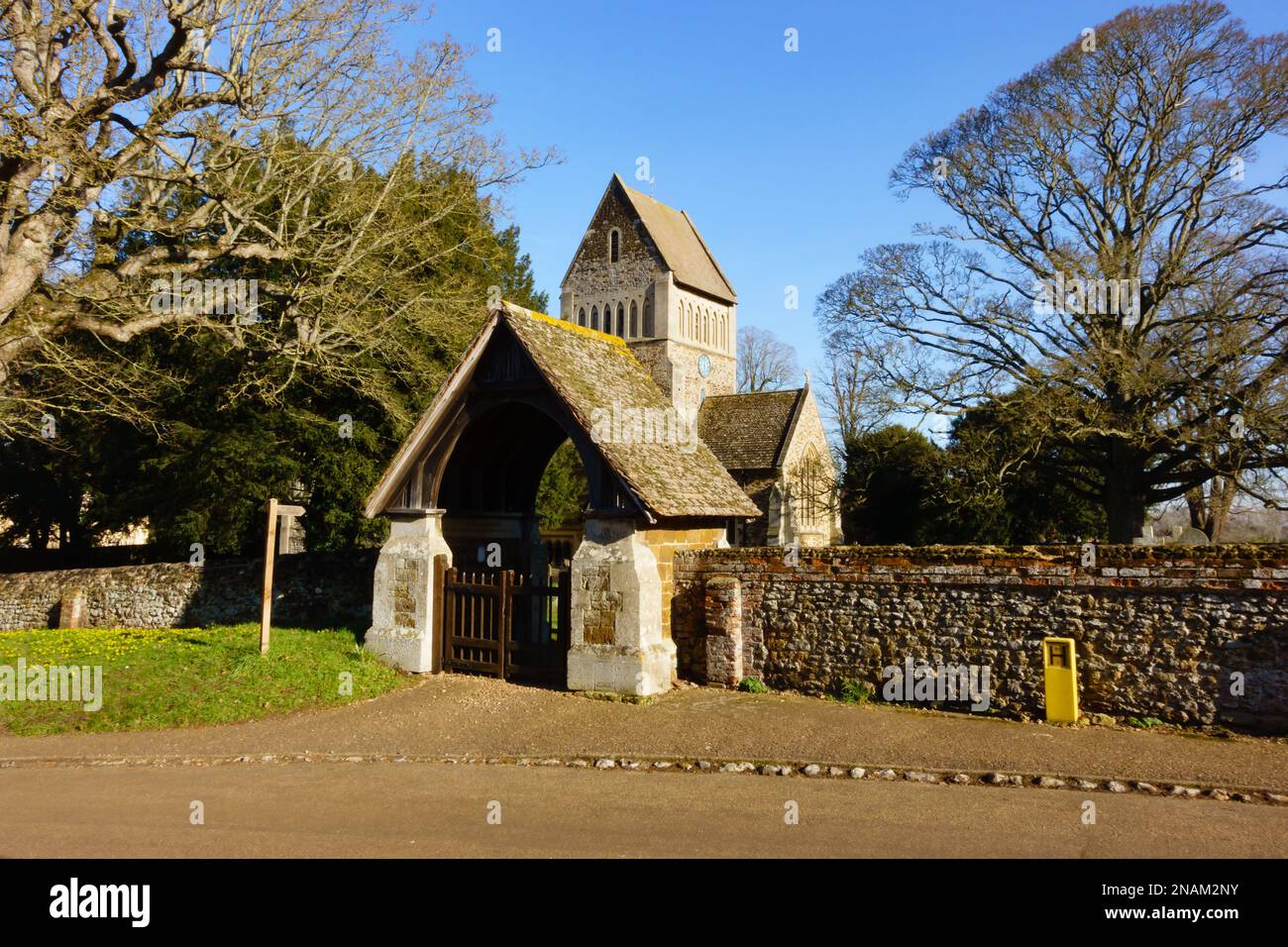 St Lawrences parish church. Castle Rising, Kings Lynn, Norfolk Stock Photo