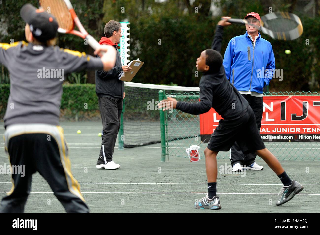 In this Dec. 10, 2011, photo, Ivan Lendl, right, director of tennis