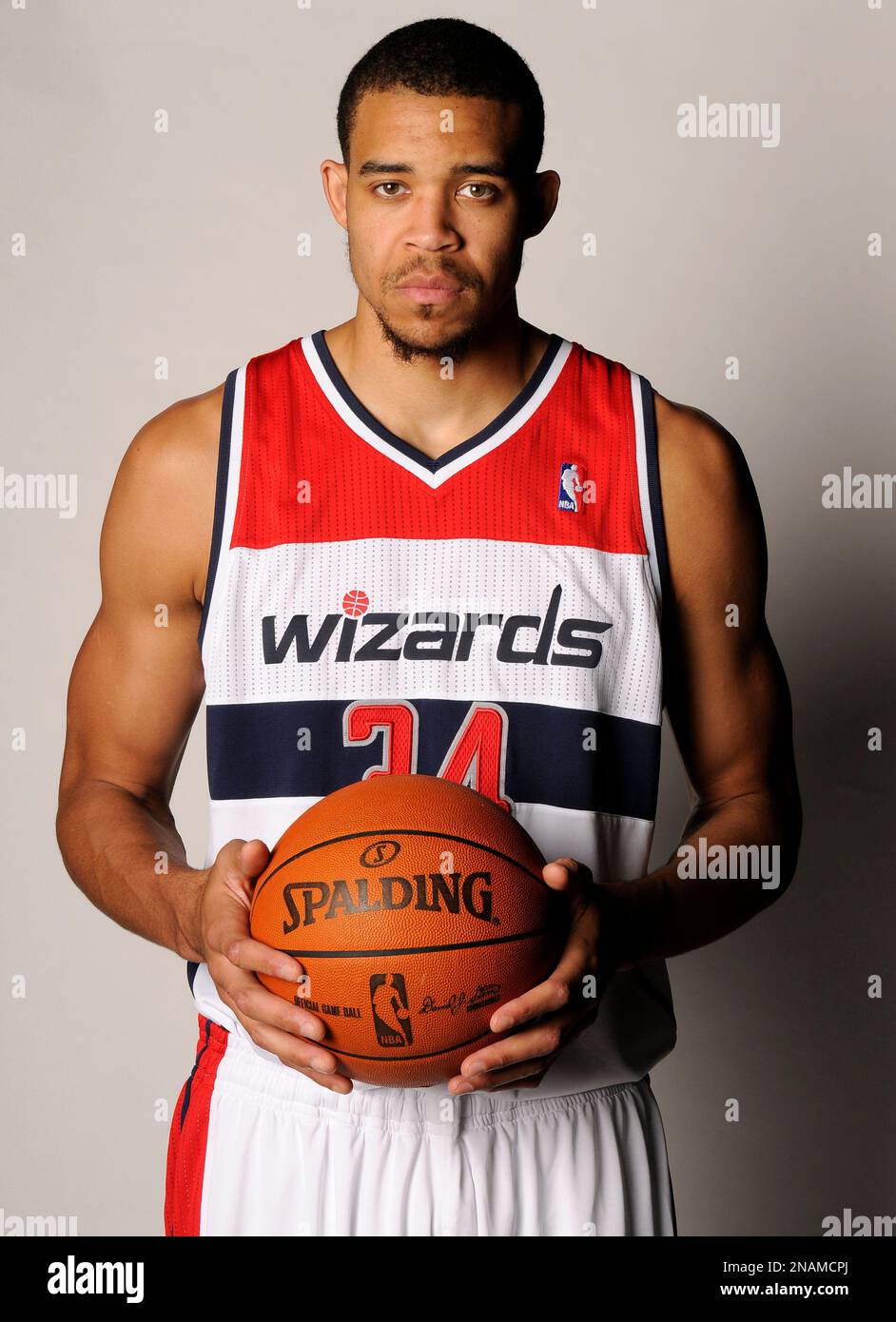Washington Wizards JaVale McGee poses for a photograph during media day Thursday Dec. 15 2011 in Washington. AP Photo Nick Wass Stock Photo Alamy