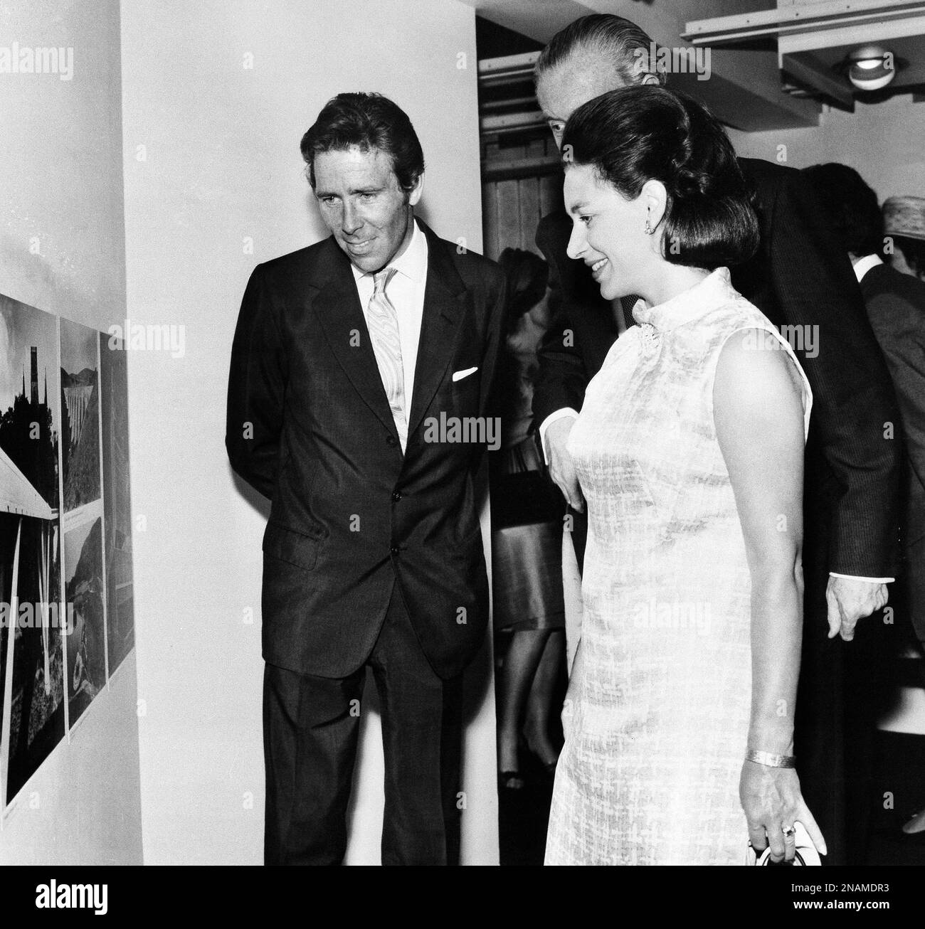 Princess Margaret and her husband, Lord Snowdon, are escorted by the ...