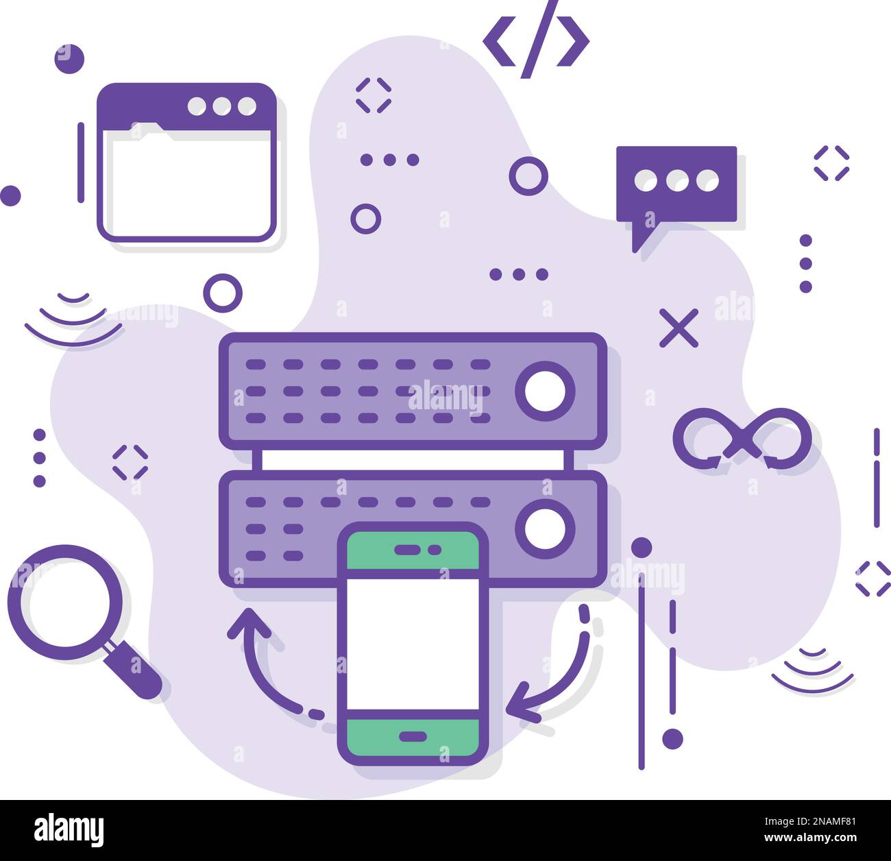 Demand device Stock Vector Images - Alamy