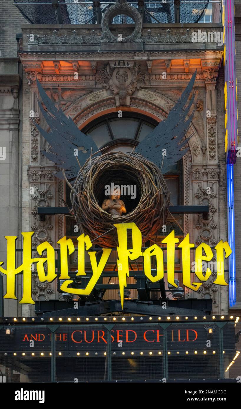 Harry potter on broadway and the cursed child hires stock photography