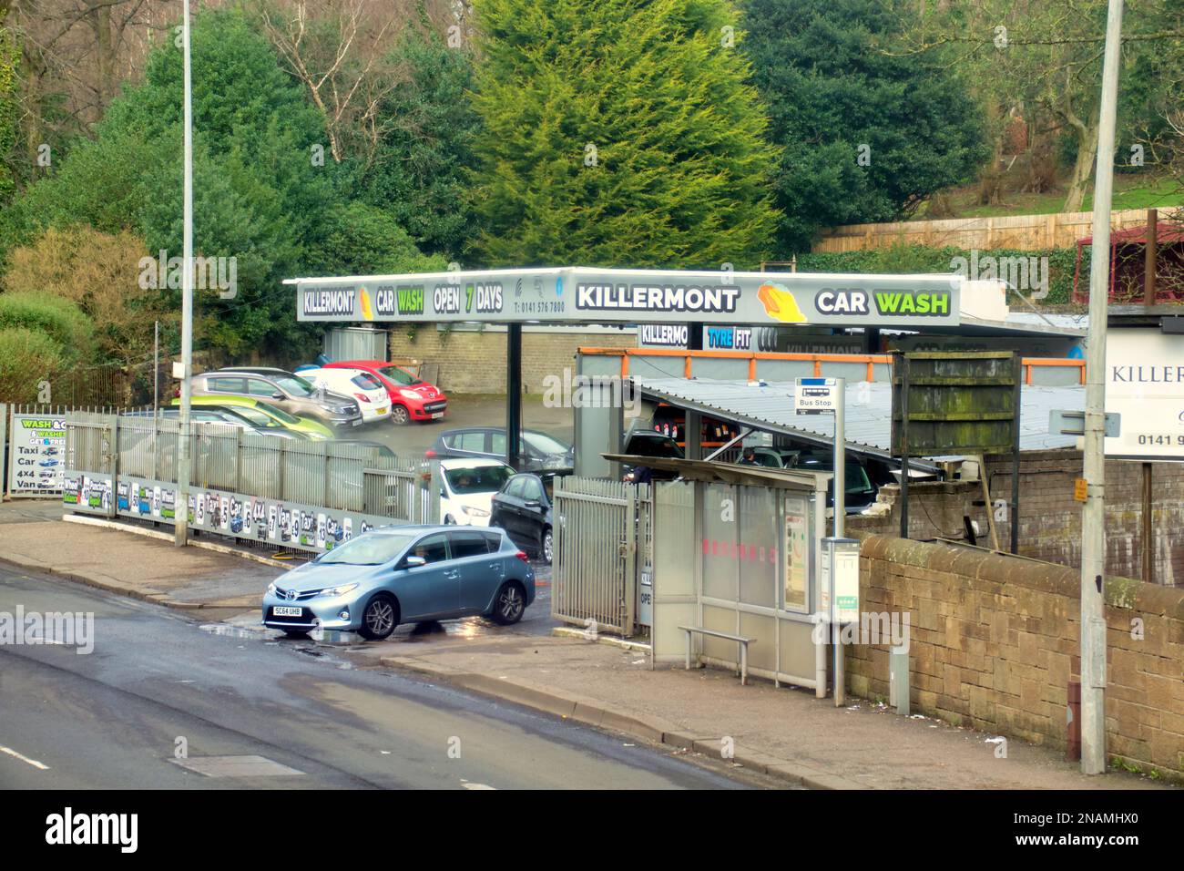 Killermont Car Wash 2022 Maryhill Rd, Glasgow G20 0AB Stock Photo