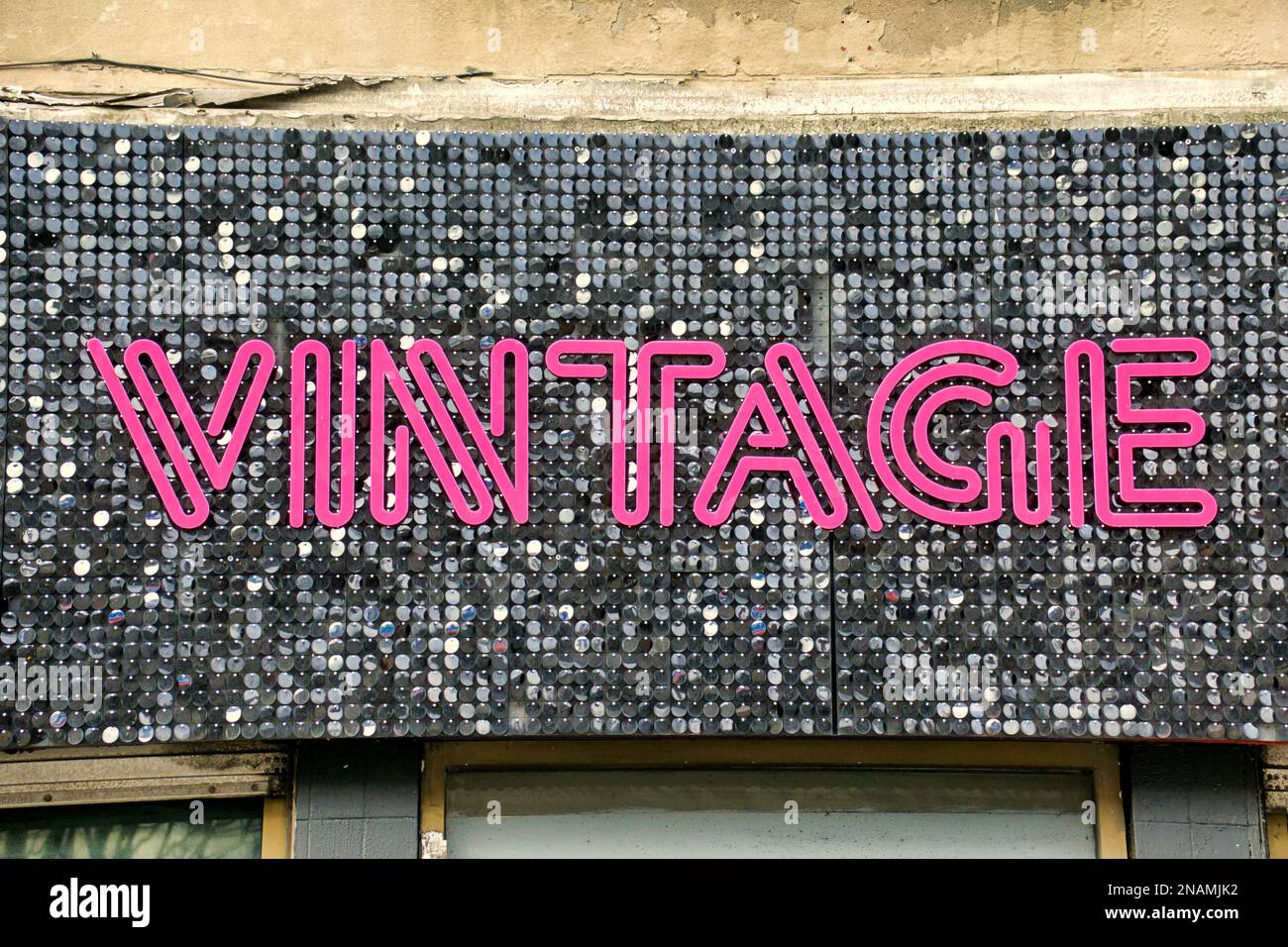 Vintage shop sign Stock Photo Alamy