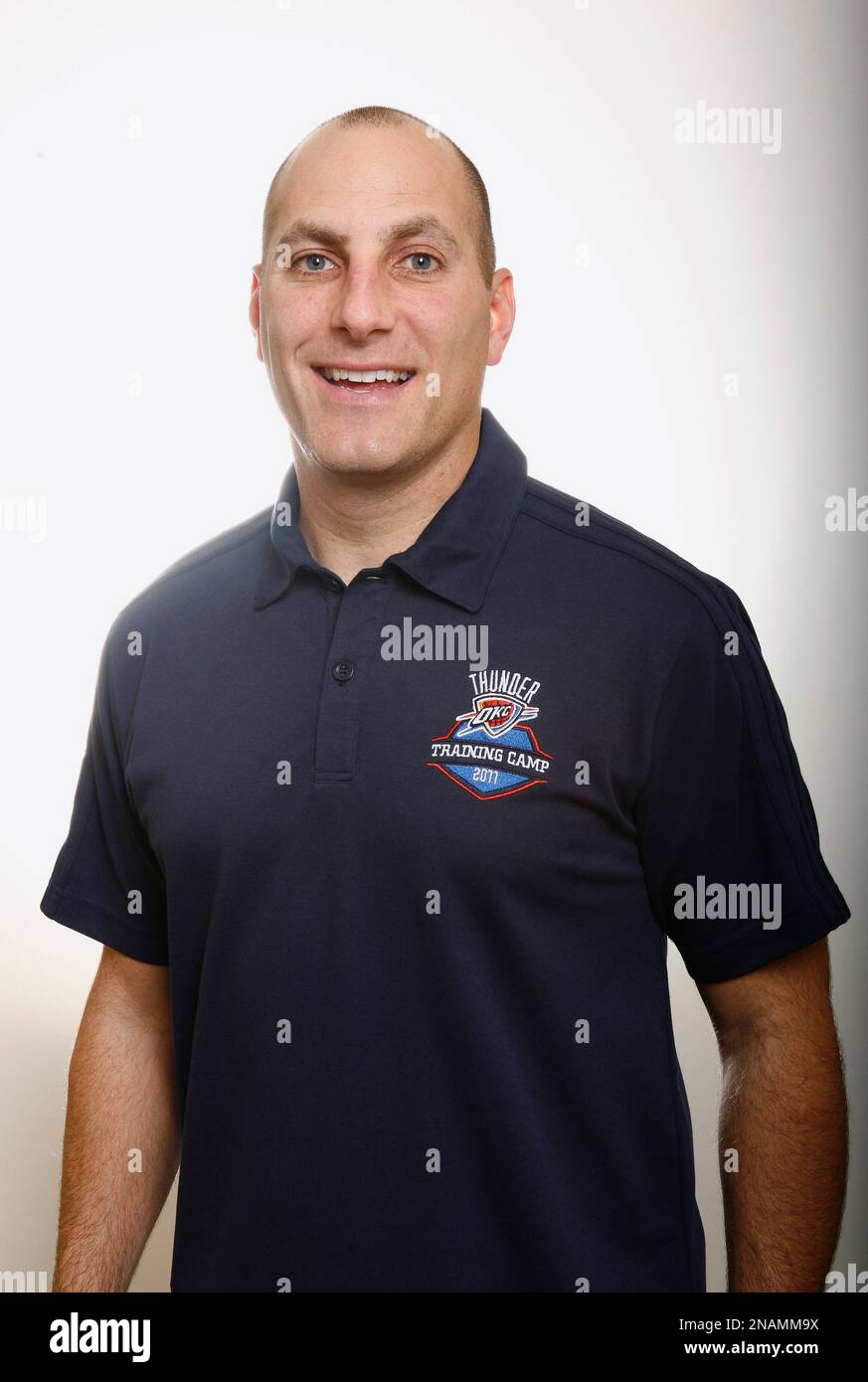 Oklahoma City Thunder's assistant coach Rex Kalamian poses for a photo