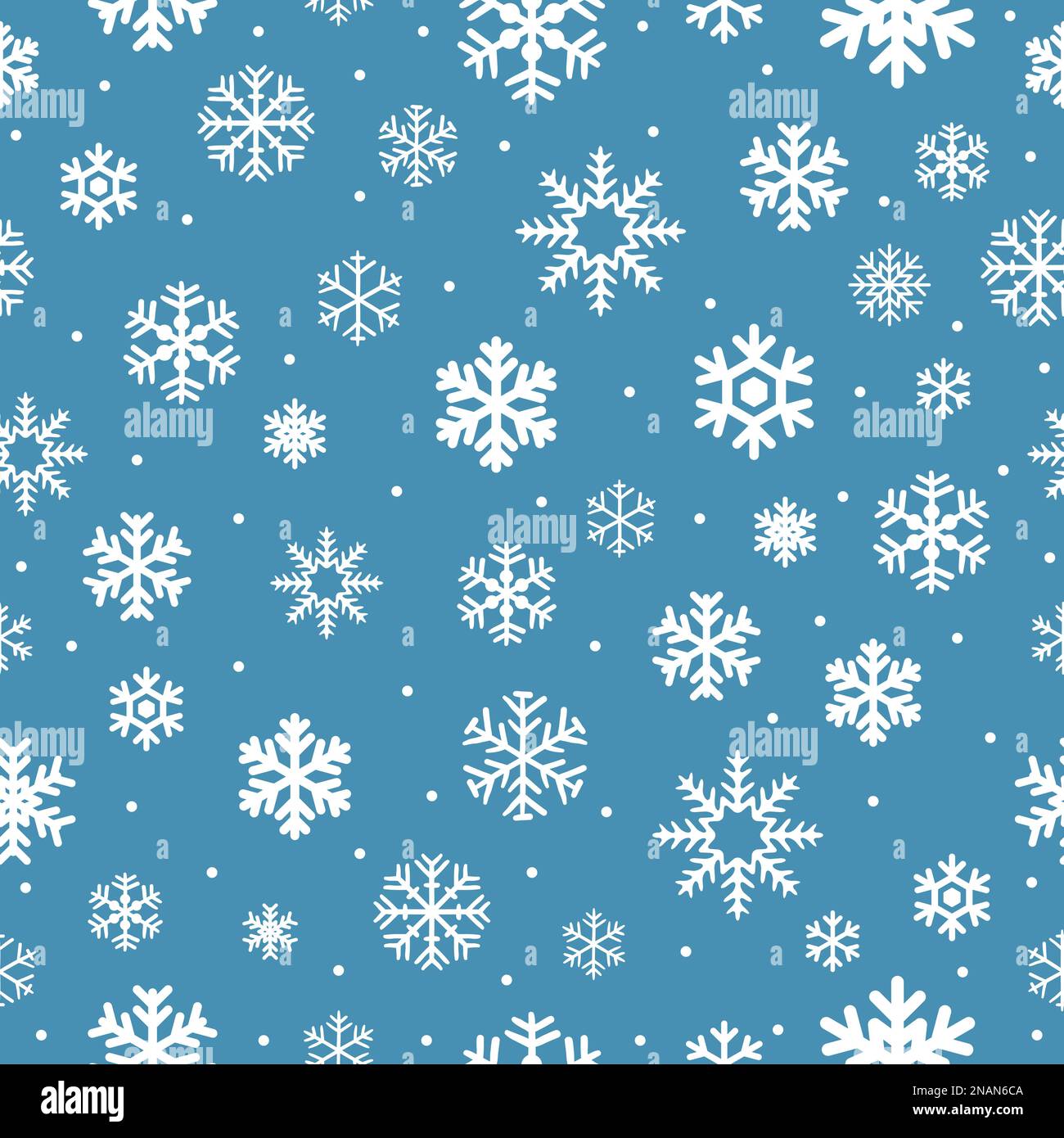 Christmas seamless pattern with snowflakes. Vector illustration Stock ...