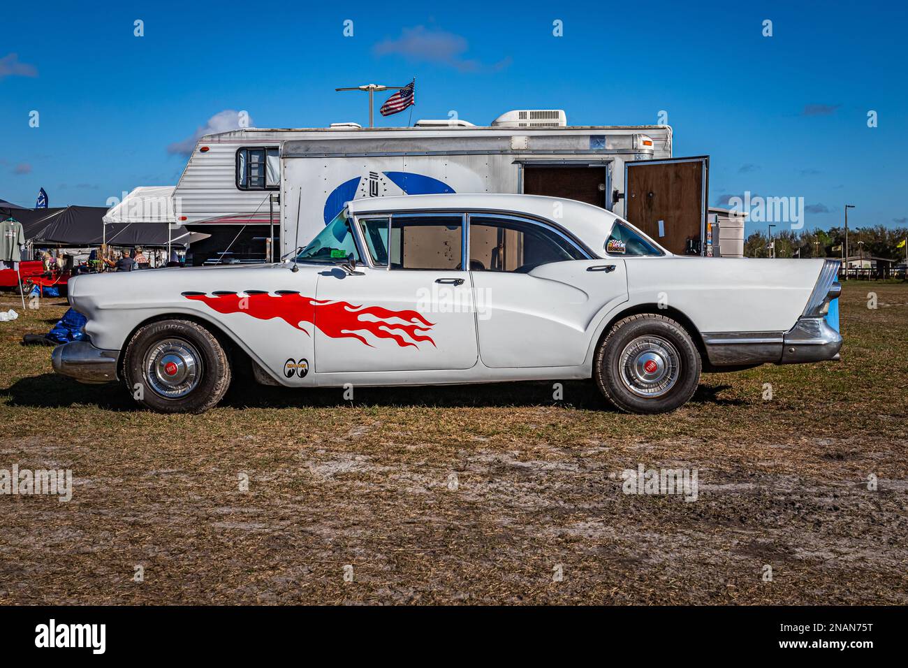 Fort Meade, FL February 24, 2022 High perspective side view of a