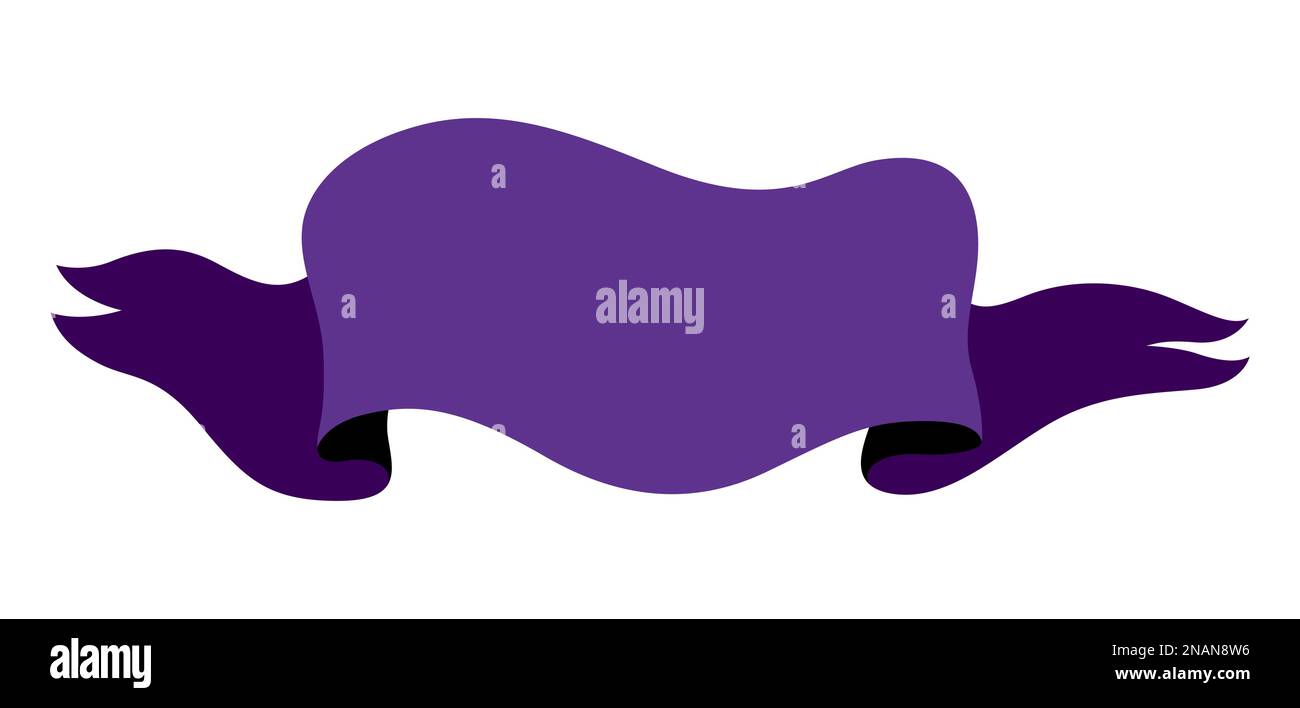 Illustration of vintage ribbon. Banner in gothic style Stock Vector