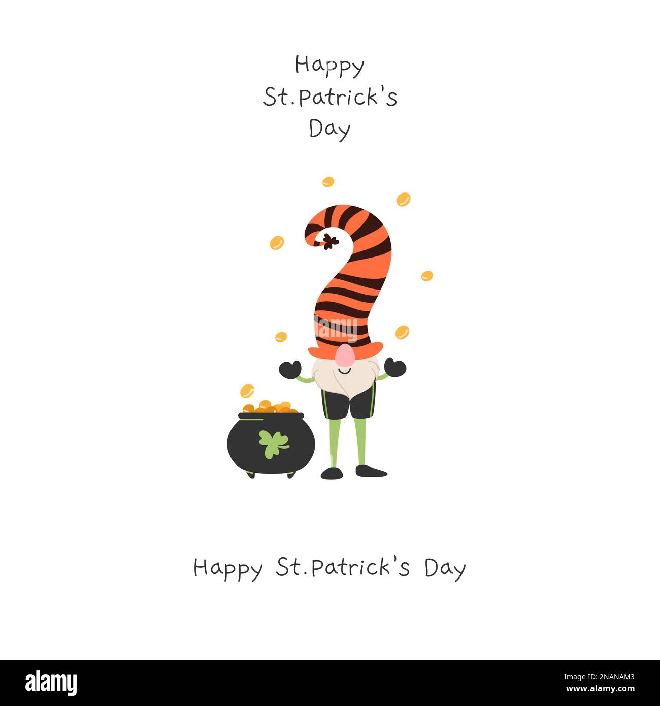 St Patricks Day Baseball Ball In Pot With Gold Stock Illustration -  Download Image Now - Clover, Greeting Card, Illustration - iStock