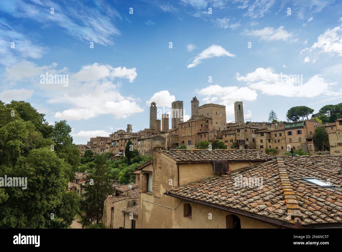 Cityscape of the medieval town of San Gimignano, UNESCO world heritage