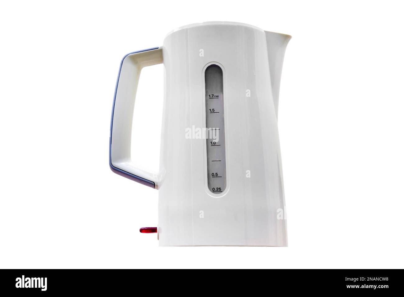 A washed kitchen kettle. Electric kettle after cleaning, isolated on a