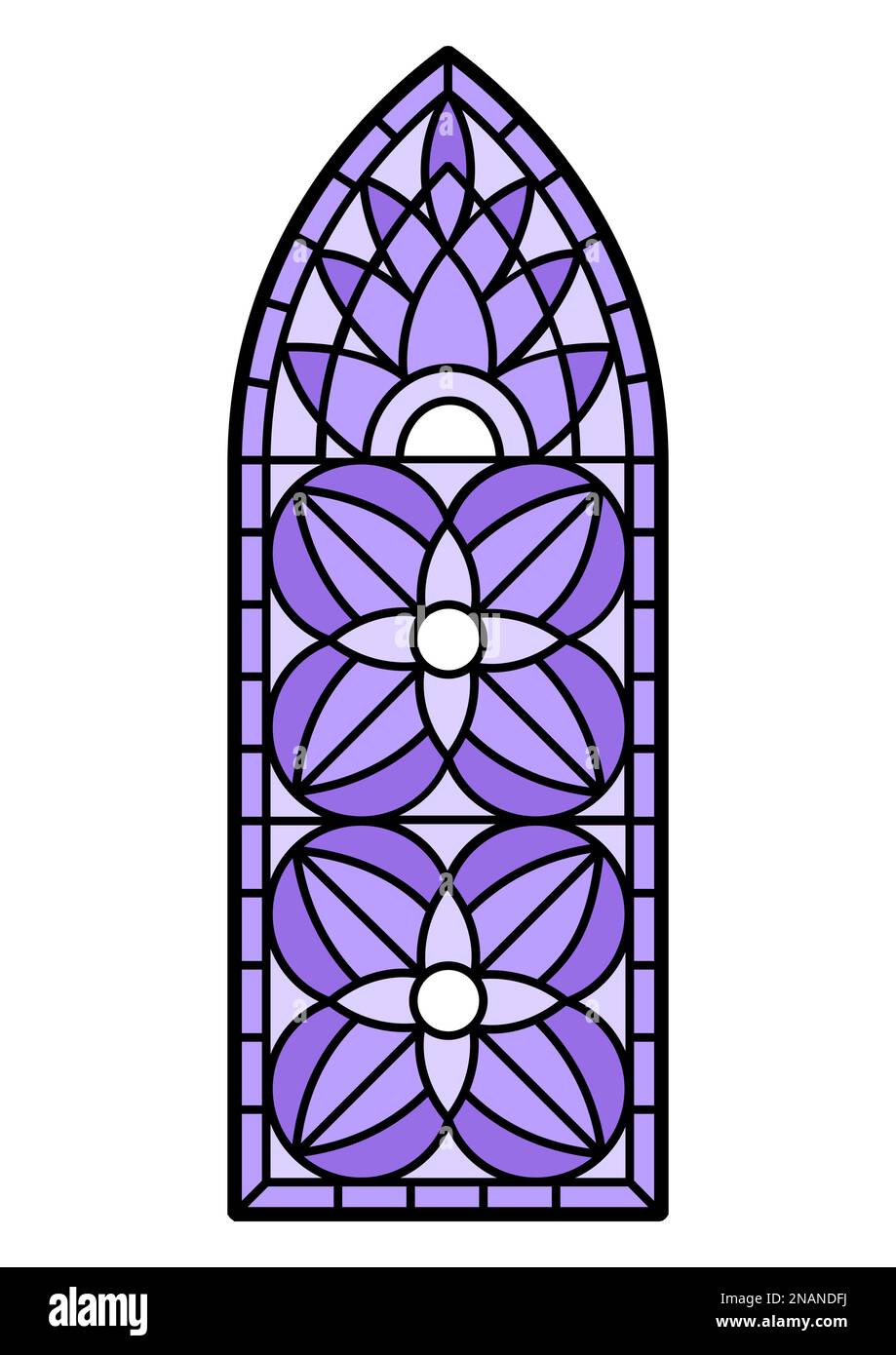 Stained glass window with colored piece. Decorative mosaic pattern ...