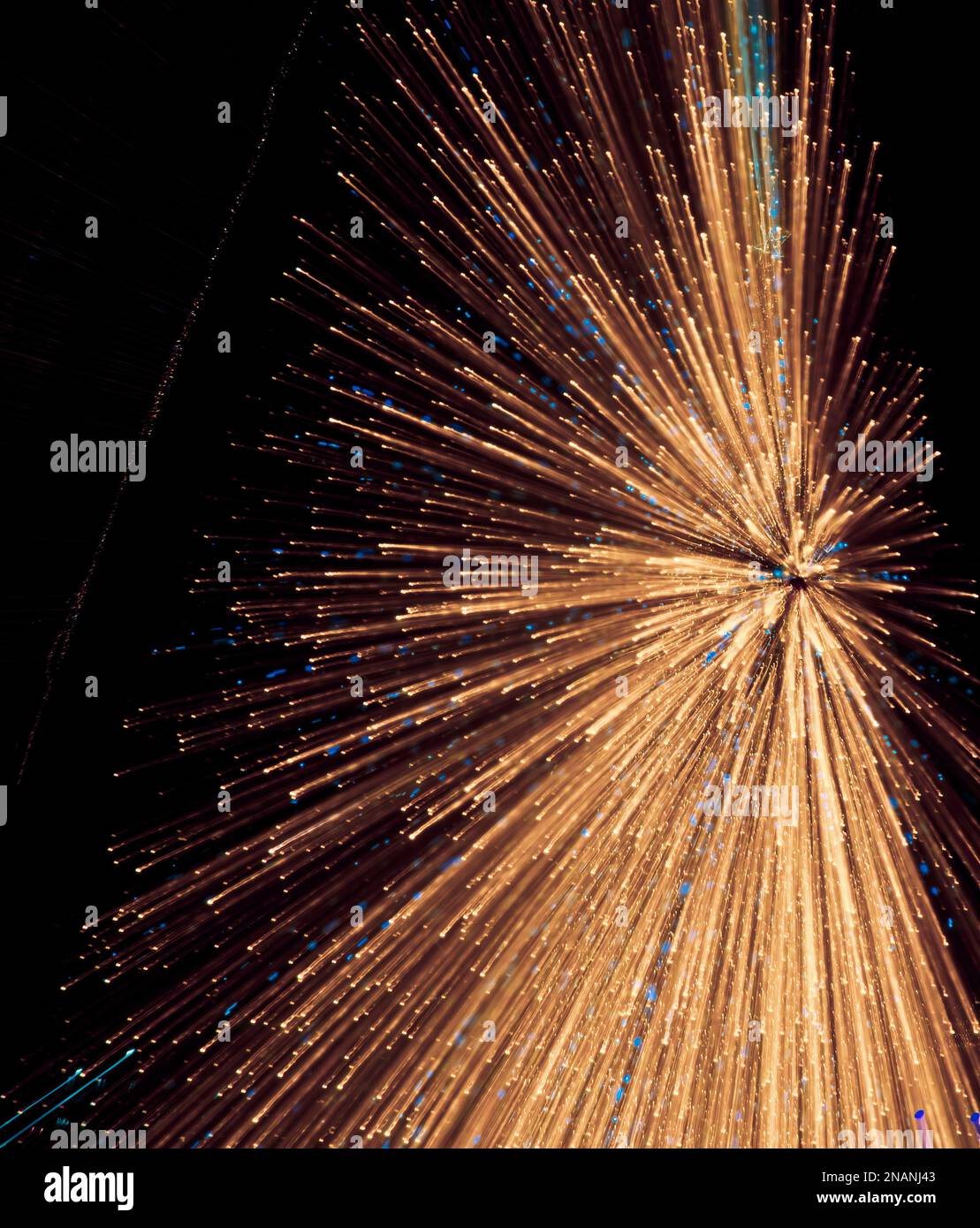 Lights trail using zoom techniques, Star warp, The effect of zooming in