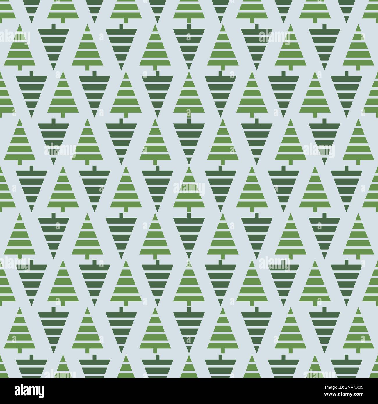 Seamless pattern of Christmas tree icon. Vector illustration Stock ...