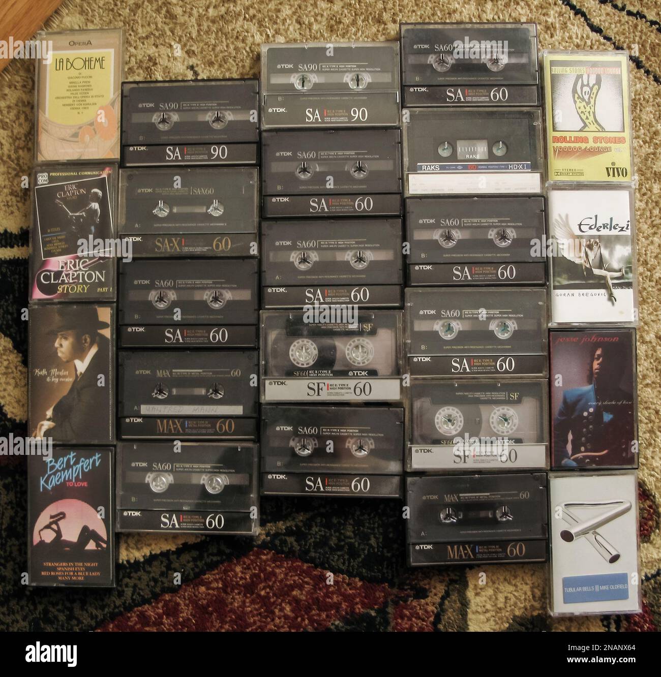 Sticker Vintage cassettes de musique audio 