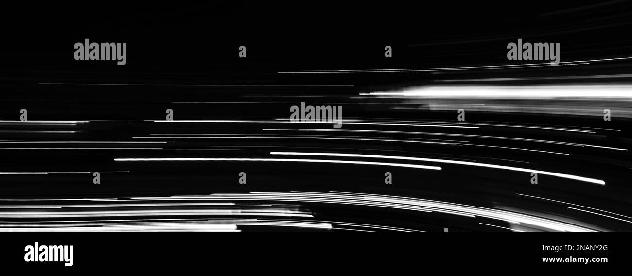 light trails in the dark Stock Photo - Alamy