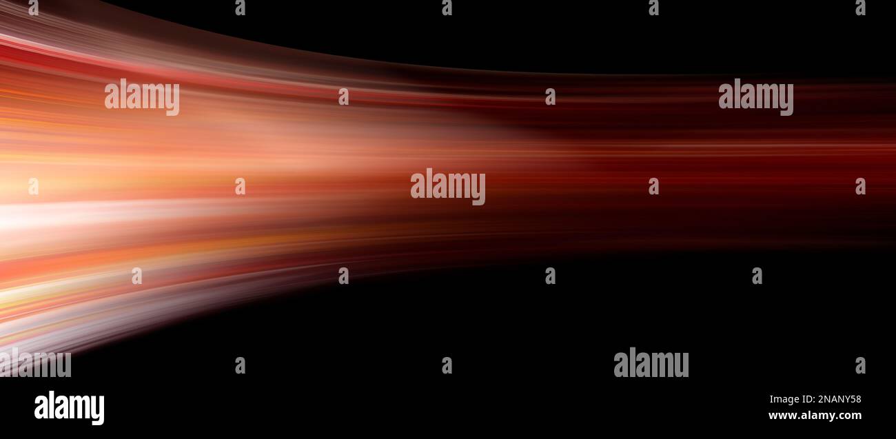 red light trails on dark, Motion Blur Effect Stock Photo - Alamy