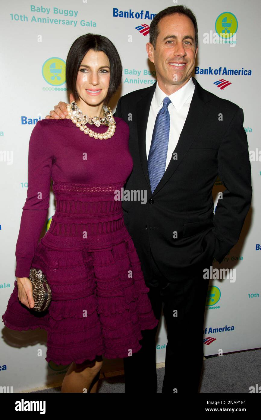 Jerry Seinfeld and Jessica Seinfeld attend the Baby Buggy 10th(02)