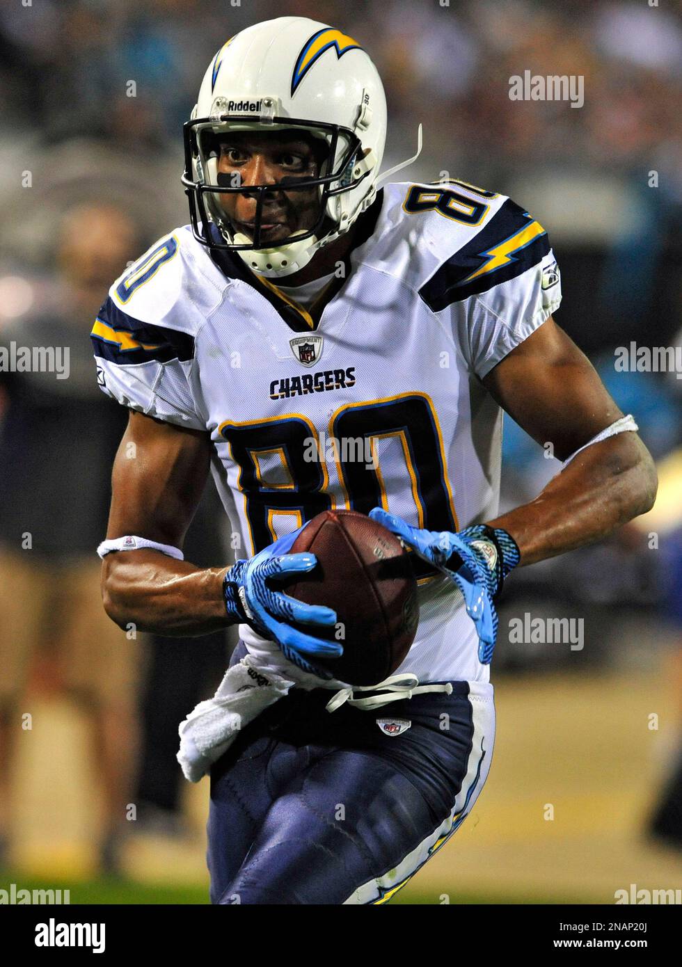 San Diego Chargers wide receiver Malcom Floyd scores on a 52-yard touchdown  reception against the Jacksonville Jaguars during the third quarter of an  NFL football game Monday, Dec. 5, 2011, in Jacksonville,
