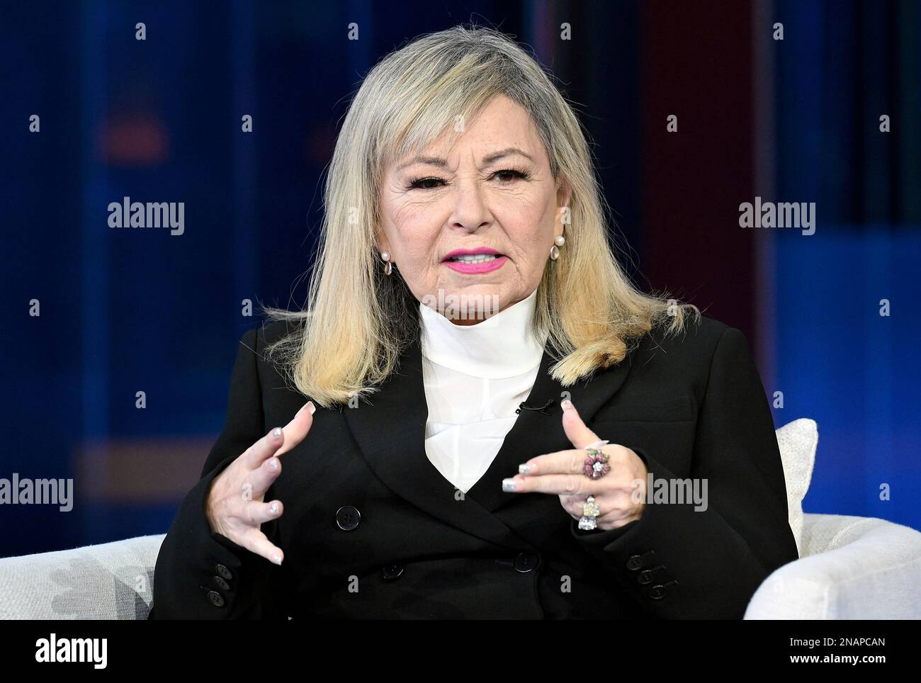 Roseanne Barr visits "Fox & Friends" to promote her new show "Roseanne