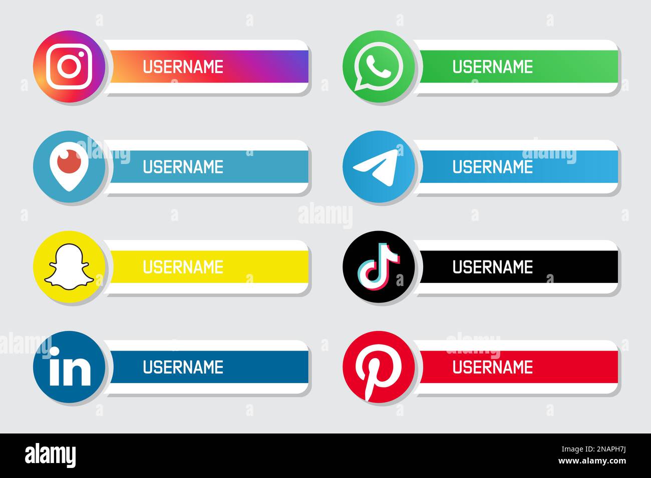 Contact us in social network Stock Vector