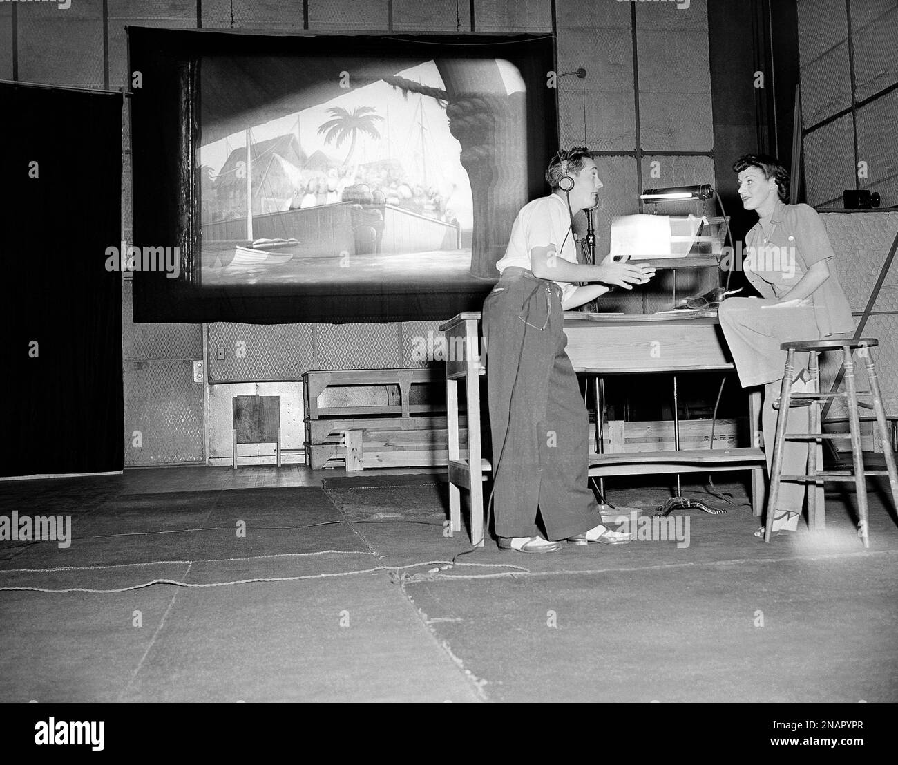 Voices for the movie cartoon characters “Popeye” and “Olive Oyl” are