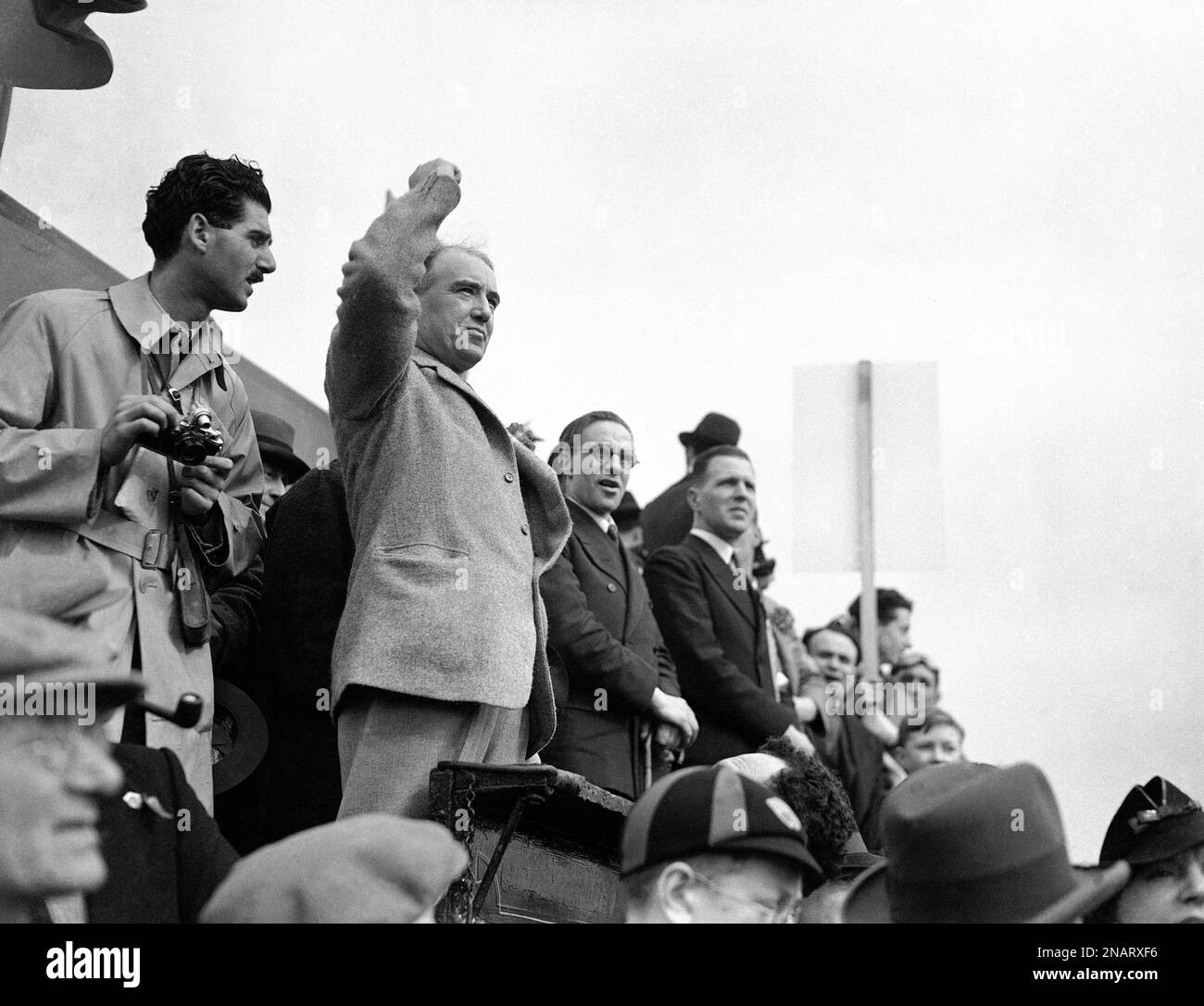 Harry Pollitt, leader of the Communist party in Great Britain