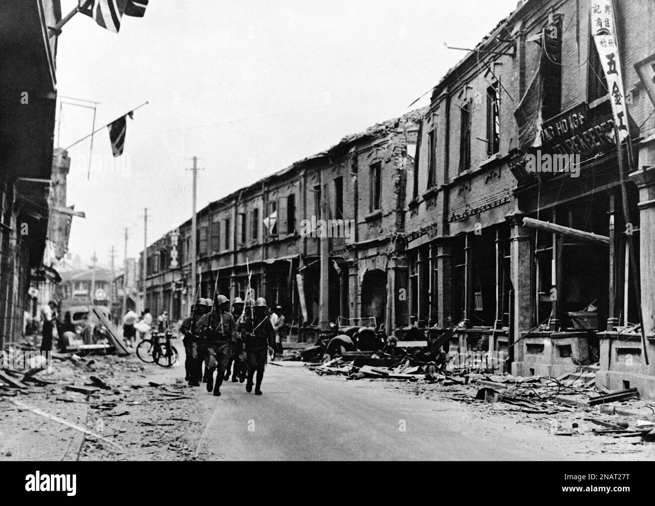 Bombing and shelling, followed by disastrous fires, have ruined a large ...