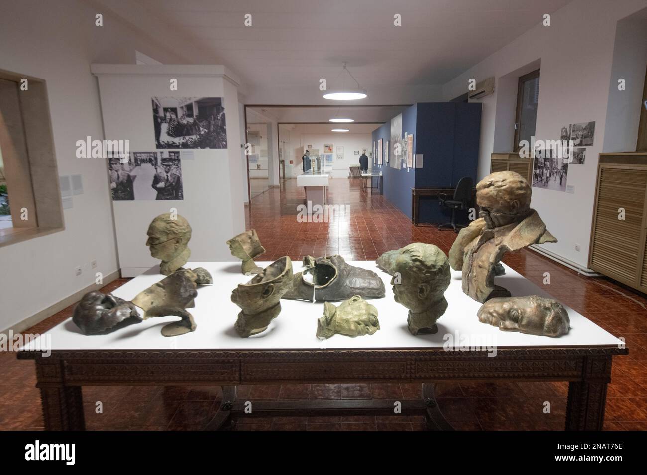 Museum of Yugoslavia: Memorial Centre - Josip Broz Tito Fund. Bust sculptures of Josip Broz Tito. Belgrade, Serbia Stock Photo