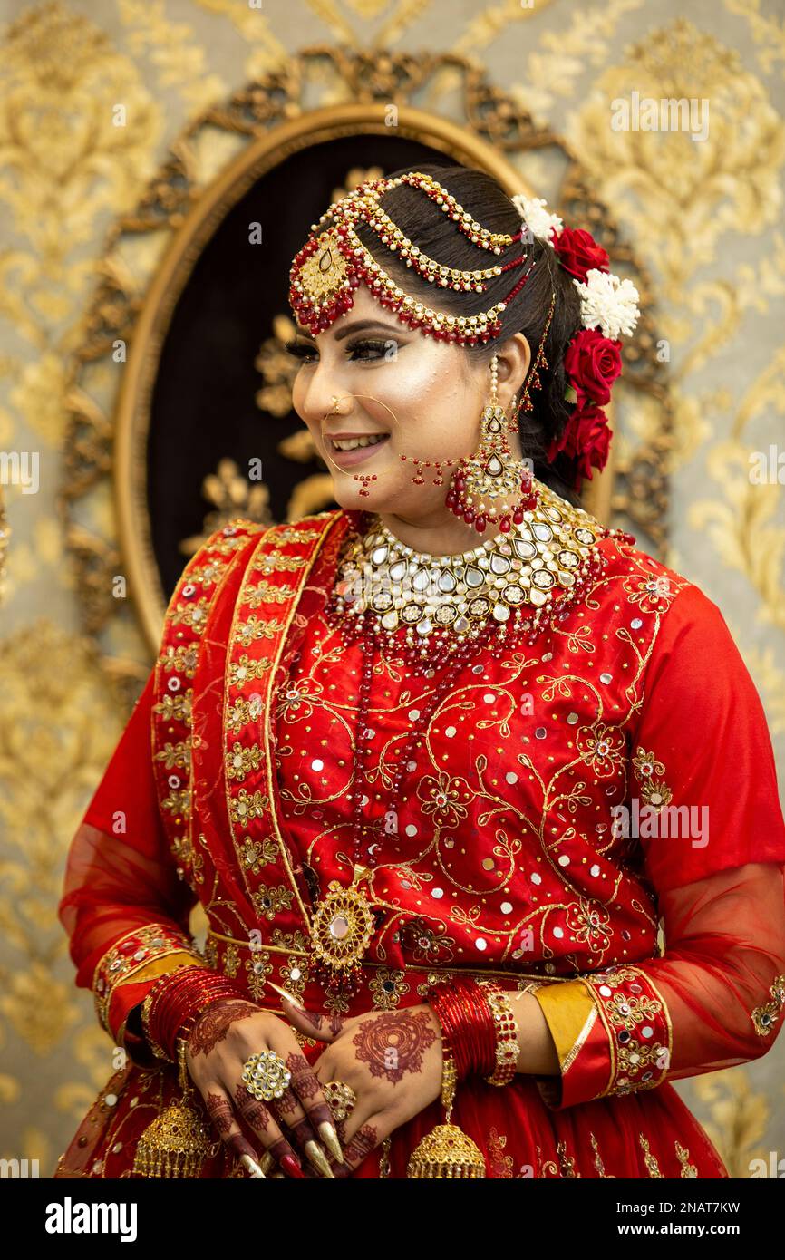 red bridal dress indian Heritage Lehenga Choli palazzo kameez suits Pink Peach or Red love
