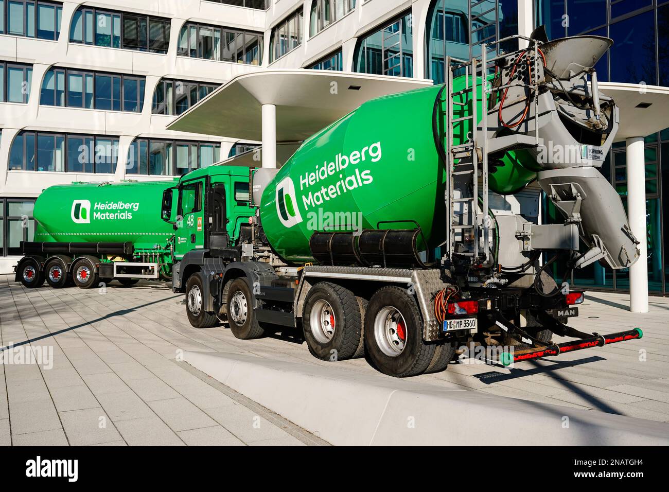 Heidelberg, Germany. 13th Feb, 2023. A company logo of the building