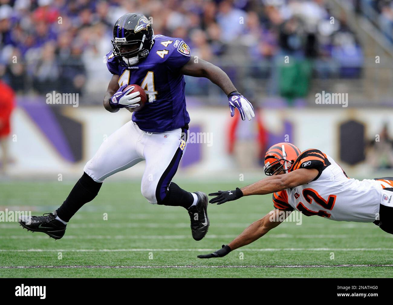 Baltimore Ravens fullback Vonta Leach. The Baltimore Ravens defeat the  Washington Redskins 34-31 in their preseason game on Thursday, August 25,  2011, in Baltimore, Maryland. (Photo by Doug Kapustin/MCT/Sipa USA Stock  Photo 