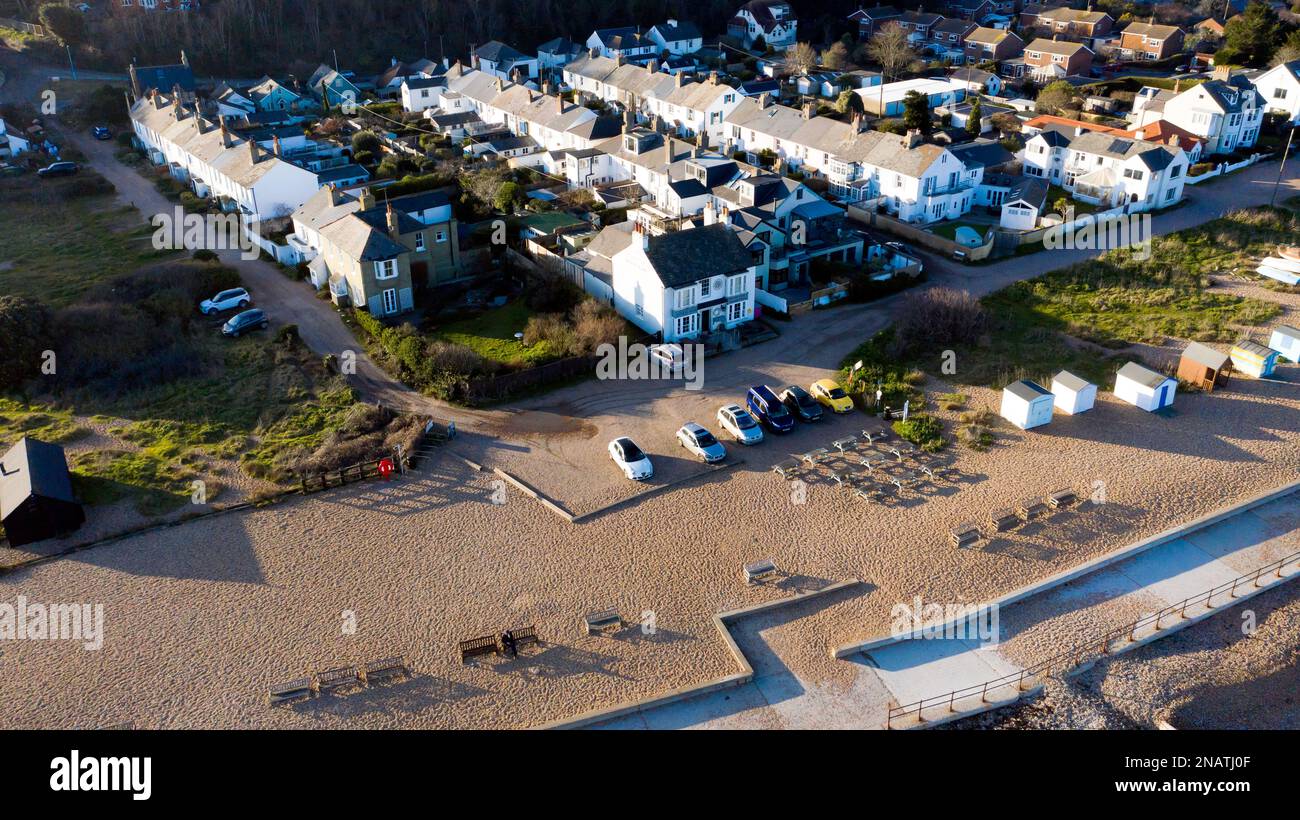Aerial view of the The Zetland Arms Public House, Wellington Parade