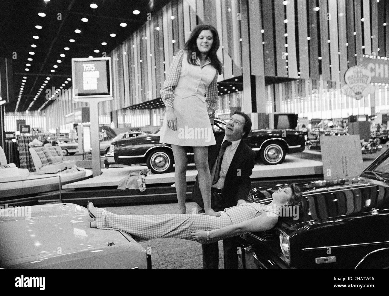 Carol Richardson, 21, of Southgate, who has been hypnotized, supports