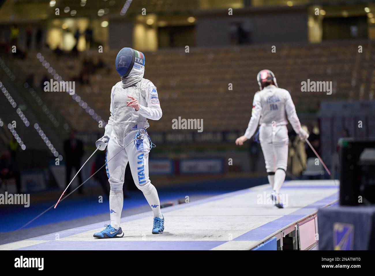 Pala Alpitour, Turin, Italy, February 12, 2023, Ysaora Thibus (FRA) and ...