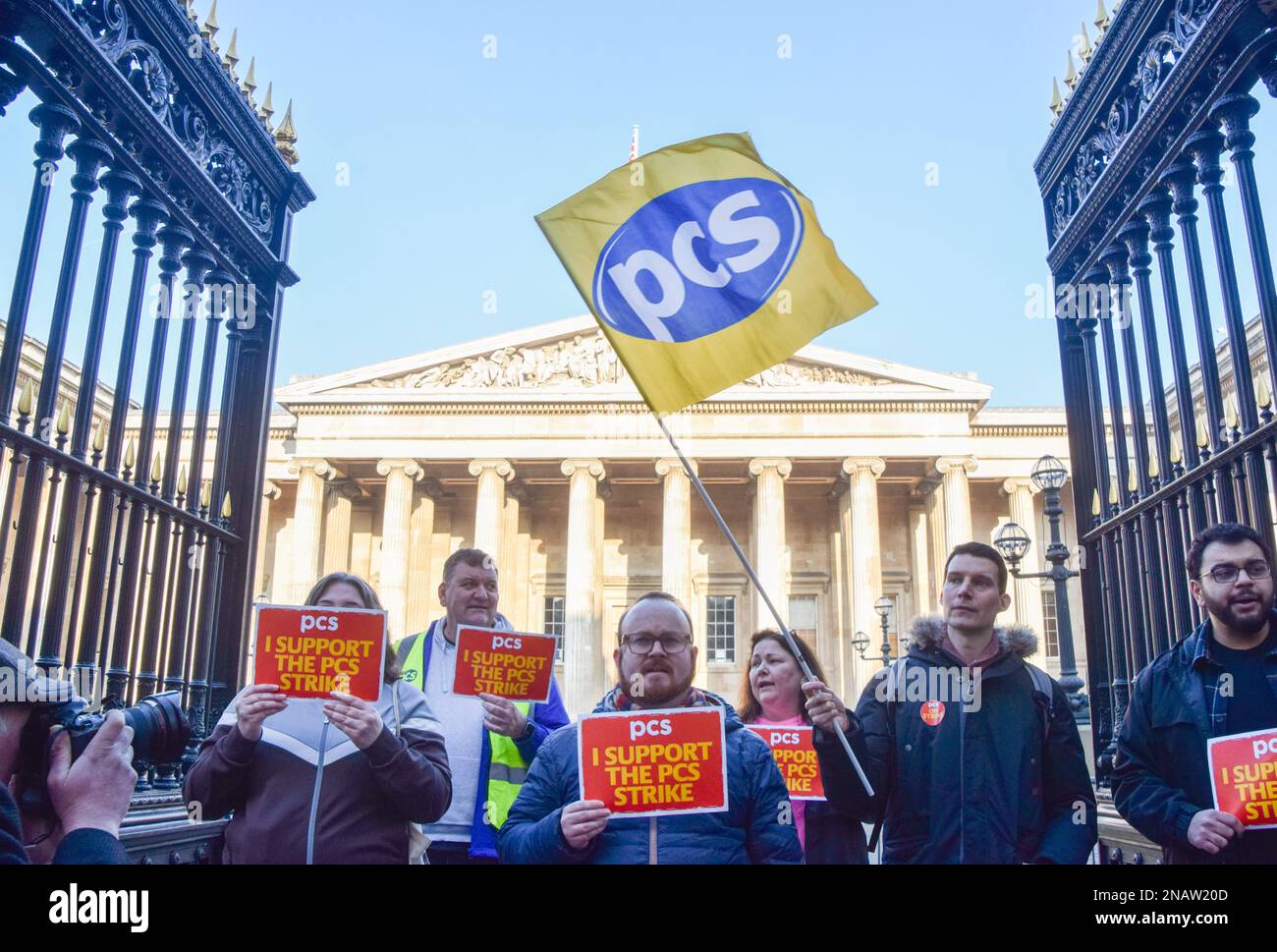 London, UK. 13th February 2023. PCS (Public and Commercial Services