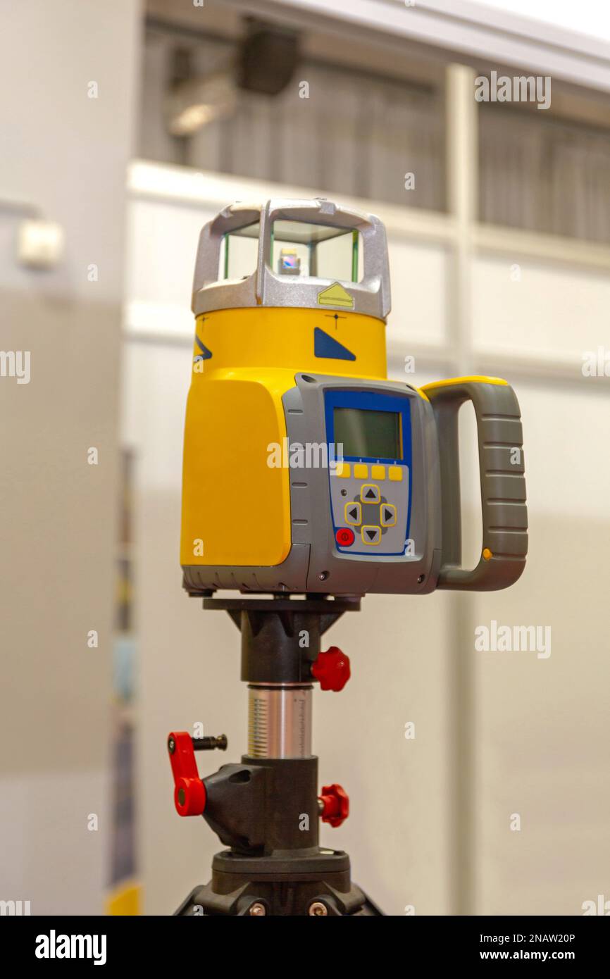 Grade Laser Beam Device Precision Surveying Equipment Stock Photo Alamy