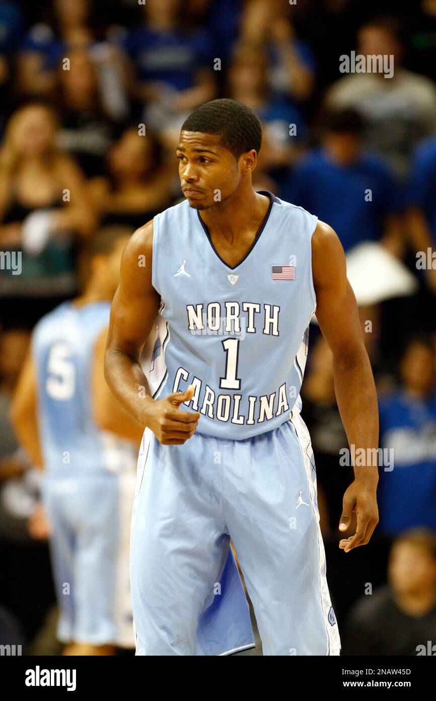 North Carolina guard Dexter Strickland stands on the court during an ...