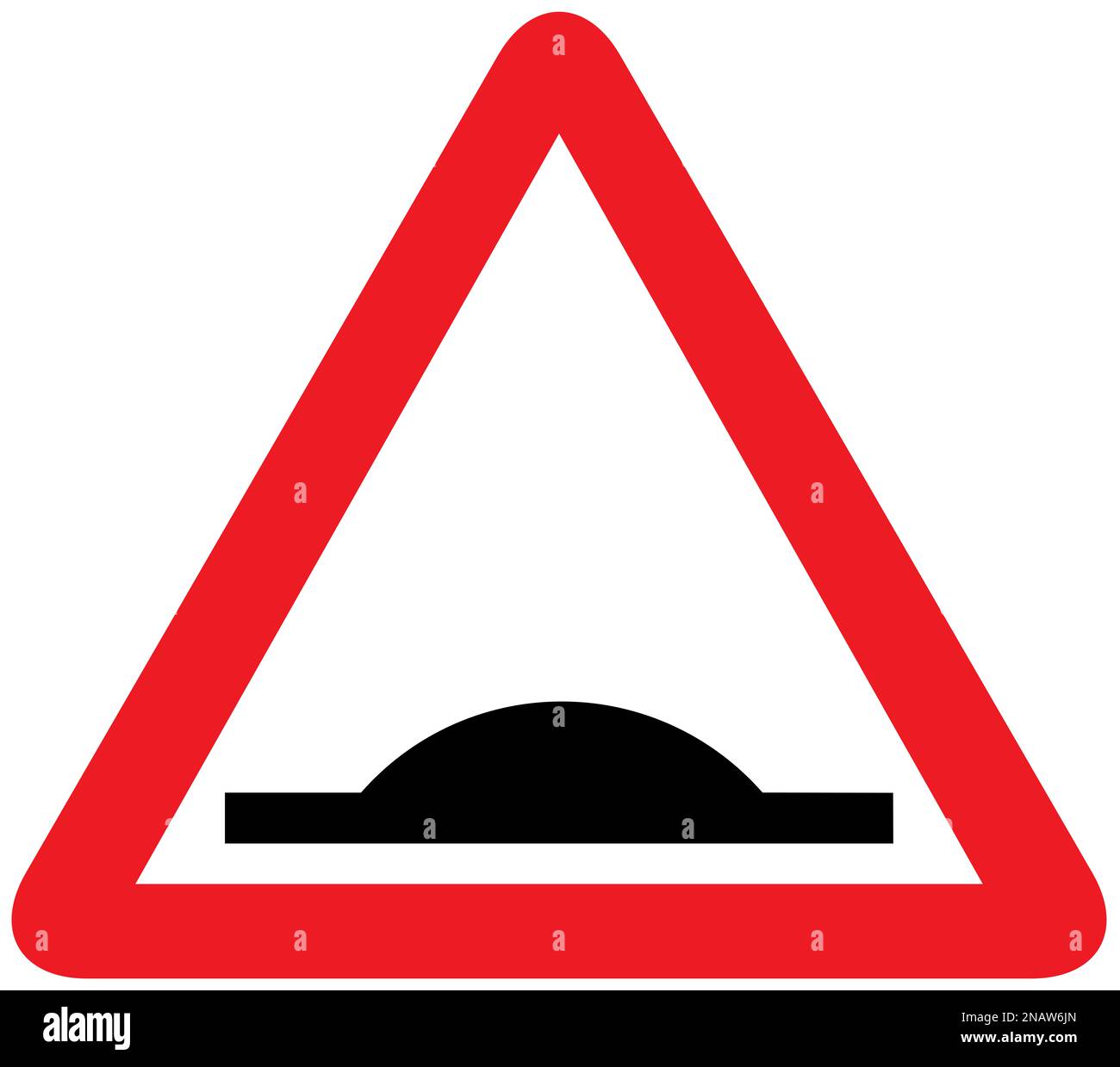 Road humps ahead British road sign Stock Photo Alamy
