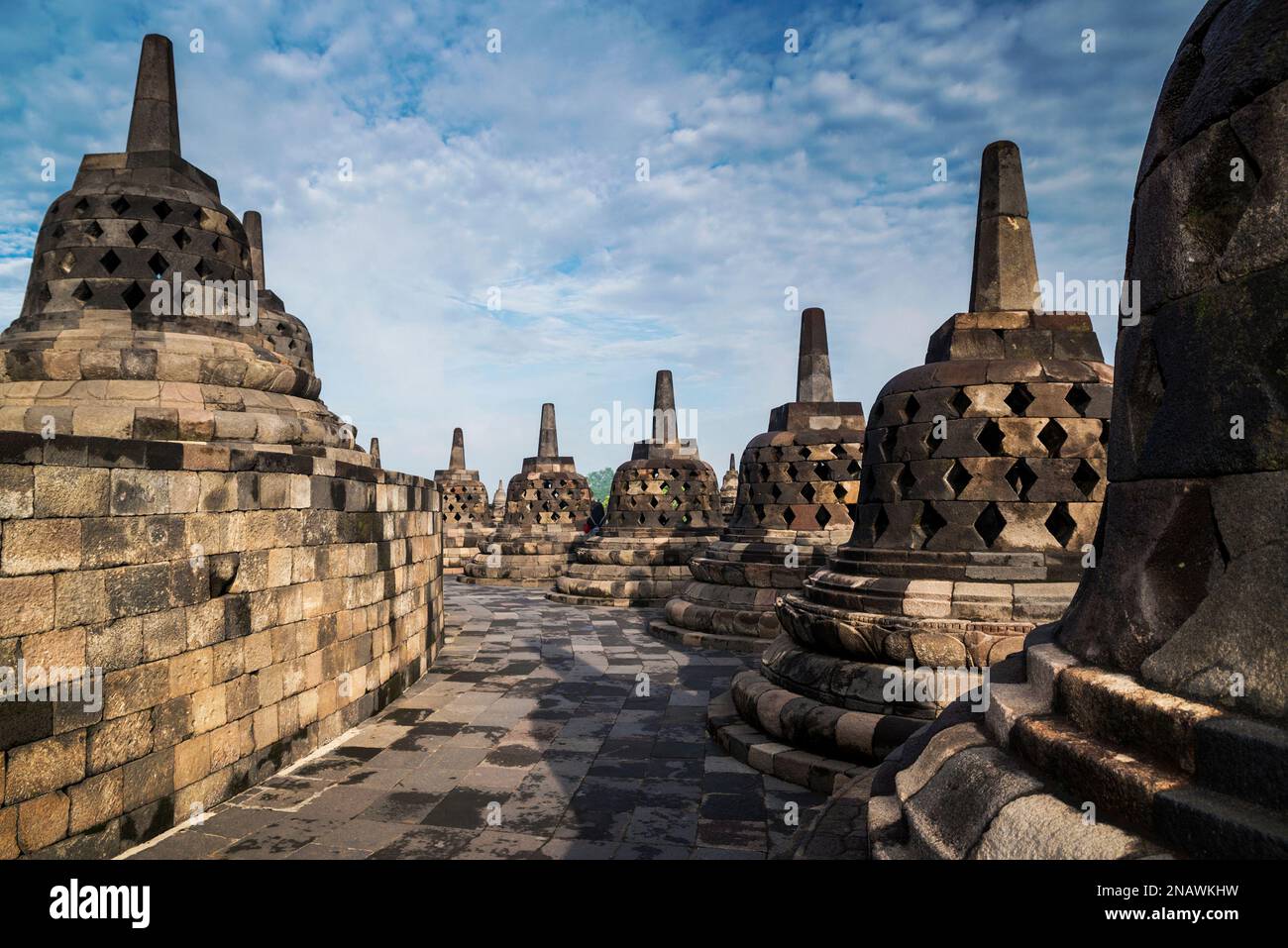 Borobudur buddhist temple in Magelang Regency, Muntilan, Central Java ...